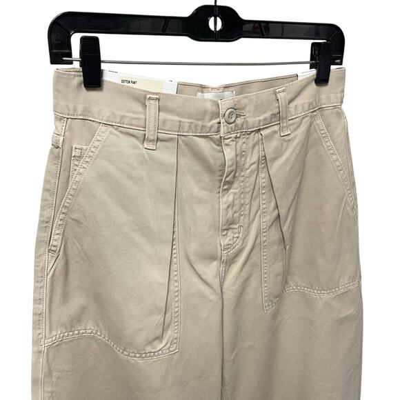 NWT AGOLDE Sefton Pant in Comb Cream Pure Cotton Womens Size 24 - Picture 4 of 10